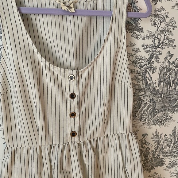 Urban Outfitters Cream Striped Dress - Picture 4 of 5